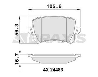 FREN BALATASI ARKA PASSAT B7 10> SHARAN 10> TIGUAN 07> / A6 01> Q3 11> / ALHAMBRA 10>