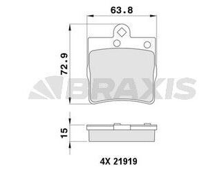 FREN BALATASI ARKA W202 95>00 S202 96>00 W203 00>07 CL203 08>11 W210 95>00 R170 96>00 R171 04>11