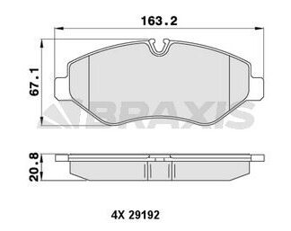 FREN BALATASI ON VITO W639 07> VITO W447 14> CRAFTER 06> SPRINTER 06>