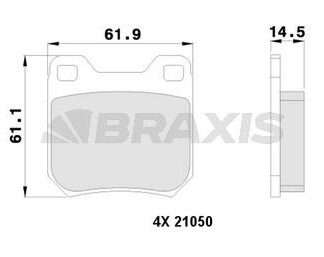 ARKA FREN BALATASI VECTRA B (95 00) OMEGA A (86 94)