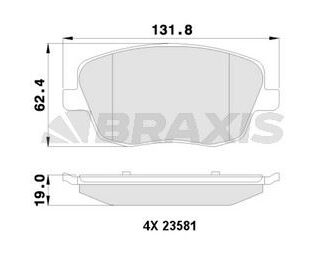 ON FREN BALATASI CORDOBA 1.4 16V 1.4TDI 1.9SDI 1.9 TDI 02> FABIA 1.9 / 2.0TDI 00>