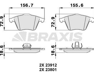 ON FREN BALATASI VECTRA C 02>08 02> 2.8 V6 / A4 04>08 A6 04> A8 03> / EXEO 09> / FOCUS II 05>11 ST / MAZDA 3 03> / 9-3 / S40 II 04> V40 12> V50 04> C30 06>12 C70 II 06>
