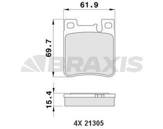 FREN BALATASI ARKA W203 01>07 C208 97>02 W124 93>95 W210 96>02 W140 93>98