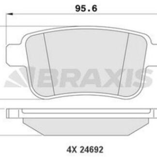 ARKA FREN BALATASI KANGOO III 08> MERCEDES CITAN 13>21 1.2 TCE 1.5 DCI 1.6