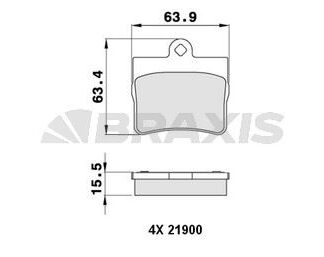 FREN BALATASI ARKA C-CLASS W202 94>00