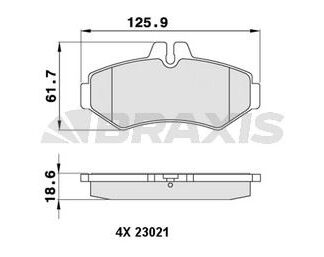 FREN BALATASI ARKA G-CLASS W463 98> SPRINTER 99>06 , LT35 96>