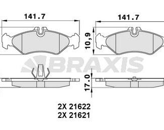 FREN BALATASI ARKA SPRINTER 96>06 LT 28 35 46 96>06