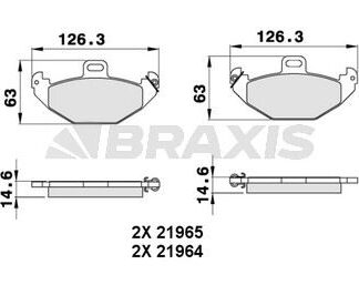 ARKA FREN BALATASI LAGUNA 95>01 2.0 16V 2.2 DTI 3.0