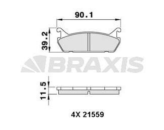 ARKA FREN BALATASI 323 92>94