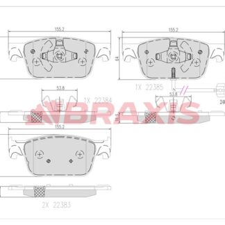 ON FREN BALATASI AUDI A4 1.4 TFSI 2.0 TFSI 15> A5 1.4 TFSI 2.0 TFSI 16>