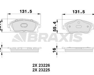 FREN BALATASI ON COMBO C CORSA C 1.3 1.7 CDTI 01 > MERIVA 03 > TIGRA 04 >