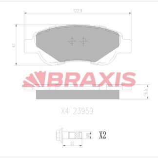 ON FREN BALATASI C1 1.0.1.4 HDI (06 / 05 ) P.107 1.0.1.4HDI (06 / 05 ) TOYOTA AYGO 1.0 1.4HDI
