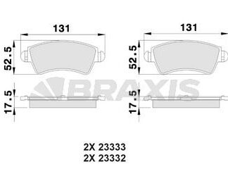 ON FREN BALATASI P206 GTI EW10J4 (2.0 16V) TU5JP4 (1.6 16V) P306 XSARA 1.6 8V 1.9 (CELIK SEGMANLI)
