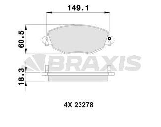 ON FREN BALATASI MONDEO III 00>07 JAGUAR X TYPE 04>09