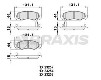 ON FREN BALATASI AGILA 1.0 1.2 1.3 CDTI 00> SUZUKI WAGON R+1.3 4WD 00>