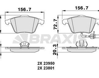ON FREN BALATASI FISLI A6 4F2 3.2FSI / 4.2 QUATTRO 05 / 04> A6 AVANT (4F5) 3.2FSI / 4.2 QUATTRO 03 / 05>
