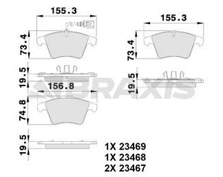 ON FREN BALATASI TRANSPORTER T5 T6 T7 16 JANT (FISLI) 03>19