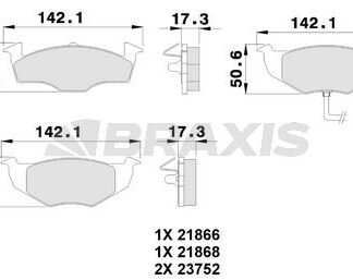 ON FREN BALATASI POLO / CLASSIC 1.4 1.6 95>01 IBIZA 96>02 CORDOBA 96>02