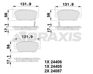 ON FREN BALATASI HONDA CIVIC HATCBACK 2006-> CIVIC SEDAN 2012->