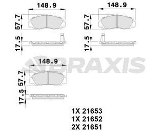 ON FREN BALATASI HONDA CRV 1996 2001 HRV 1999> ACCORD 1993 1998