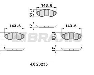 ON FREN BALATASI LEGANZA 2,0 16V 06 / 97 12 / 02 2,2 04 / 99>