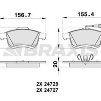 ON FREN BALATASI FIAT DOBLO III 500L 10> OPEL COMBO 12> LANCIA DELTA III 09>14