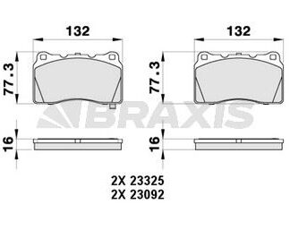 ON FREN BALATASI SUBARU IMPREZA 2.0 2.5 05>12
