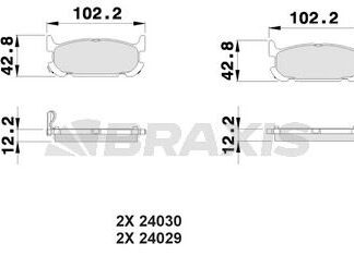 ARKA FREN BALATASI MAZDA MX5 1.8I