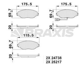 ON FREN BALATASI PASSAT (362); PASSAT VARIANT (365) 1,4 TSI,1,6 TDI,1,8 TSI,2,0 TSI,2,0 TDI,3,6 FSI