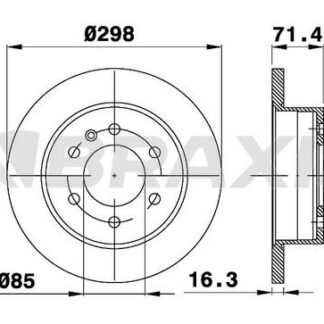 ARKA FREN AYNASI CRAFTER 3T 5T 2,5TDI 04 / 06> SPRINTER 06 / 06>
