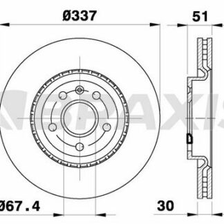 ON FREN DISKI HAVALI INSIGNIA A 09>17 17”