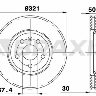 ON FREN AYNASI HAVALI INSIGNIA A 08> SAAB 9-5 (YS3G) 10> (17 JANT)