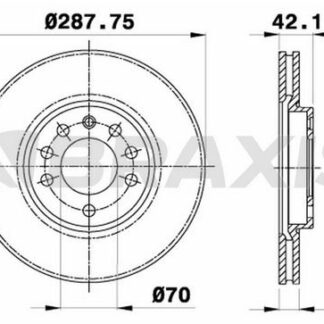 ON FREN AYNASI HAVALI CALIBRA 2.0T / 2.5 V6 92 96 VECTRA B 2.0I / 2.5I / 2.5I V6 95>