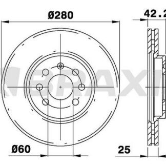 ON FREN DISKI ASTRA H 1.4 1.6 04> MERIVA 1.6 03> COMBO 1.3 CDTI
