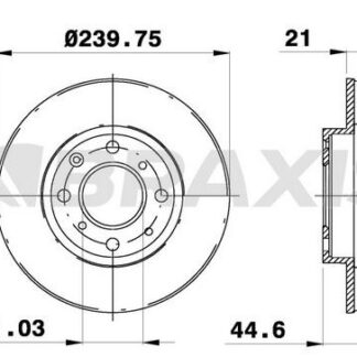 ON FREN DISKI (AYNASI) HAVALI HONDA CIVIC 1.4 1.5 1992-2000 (240X4)