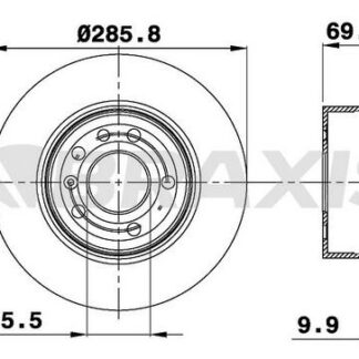 ARKA FREN DISKI (5 BIJON) VECTRA B 2.0I 16V 2.5I V6 95>