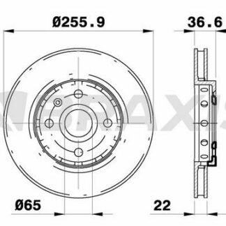 ON FREN AYNASI (256×22) VW SEAT MI SKODA CITIGO 12>