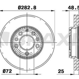 ON FREN DISKI (AYNASI) MAZDA 6 2002-2007 (283MM)
