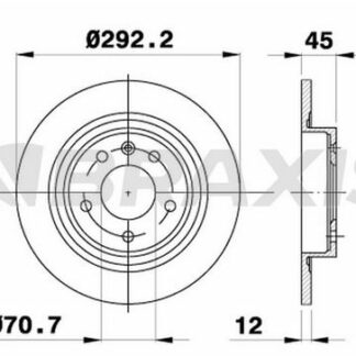 ARKA FREN DISKI ASTRA J 1.3CDTI 1.4 1.6 1.7 CRUZE ZAFIRA C 1.4 / 1.6 / 1.8 / 2.0 CDTI 09>>