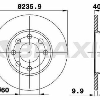 ON FREN DISK AYNASI CORSA A 1.2 / 1.3 / 1.4 83 89 KADETT D / E 1.2 / 1.3 / 1.4 84 90