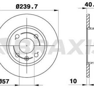 ARKA FREN DISK AYNASI CORSA C 1.4 1.8 03> CORSA C 1.4 1.8 00>03 TIGRA TWINTOP 1.8 04>