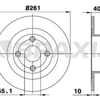 ARKA FREN DISK AYNASI 323 S VI BJ 1.4 16V / 1.4 / 16 09 / 98 10 / 03 323 F VI BJ 1.4 / 1.6 / 2.0 TD / 2.0 / 1.4 16V