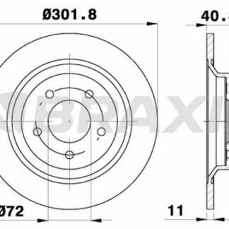ARKA FREN DISK AYNASI MAZDA 5 CR19 1.8 / 2.0 / 2.0CD 05 16 JANT