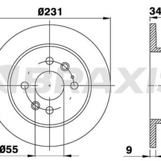 ARKA FREN DISK AYNASI MAZDA 323 MX5 1.3 1.6I