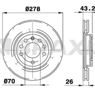 ON FREN DISKI CORSA D 2006> 1.7CDTI 125