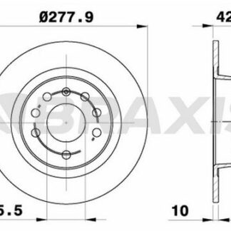 ARKA FREN DISK AYNASI ASTRA H 2.0 TURBO 03 / 05> ZAFIRA B 1.8 / 2.0 / 2.2 / 1.7CDTI / 1.9CDTI 07 / 05>