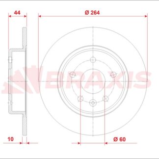 ARKA FREN DISKI ASTRA K (CAP 264)