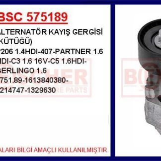ALTERNATOR GERGI (TEK RULMAN) BERLINGO II C5 II XSARA II XSARA PICASSO C3 FIESTA P407 PARTNER II P206 1.4 HDI / 1.6HDI 03> FIESTA 02>10 FUSION 01>12 1.4TDCI OLCU: (55×25.3)