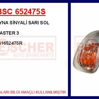DIS DIKIZ AYNA SINYALI SOL SARI MASTER III MOVANO B 10>