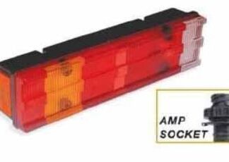 STOP LAMBASI KANALLI SOL AMP SOKETLI PLAKALI MERCEDES ATEGO I-II / AXOR / KISA TIP 470mm / 7 FONKSIYONLU